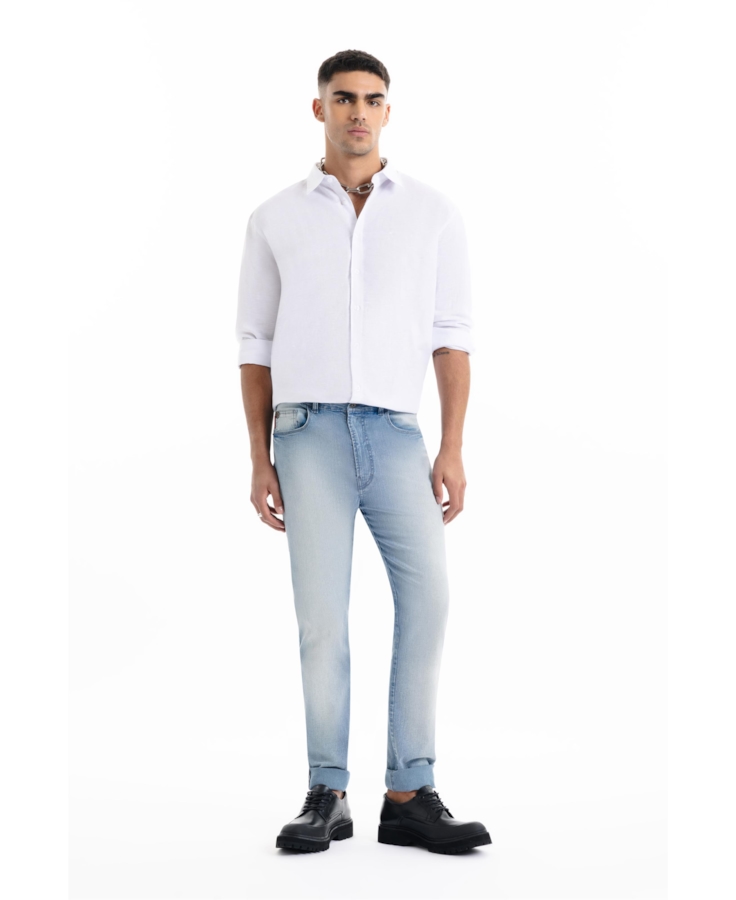 Calça Sprouting Slim 1848 Lav. Claro