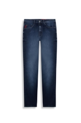 Calça Sprouting Slim Escuro C/ Grampos