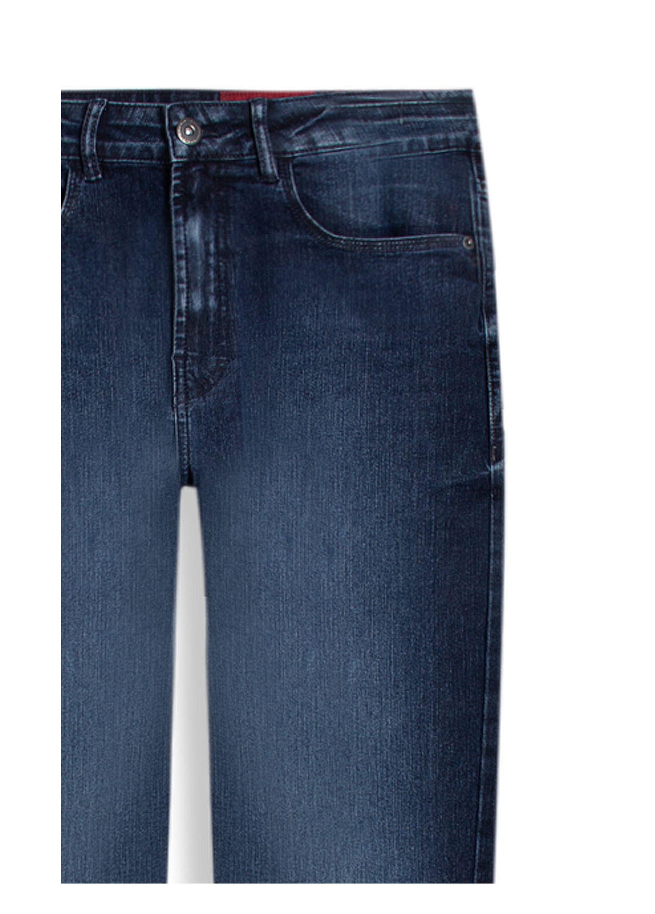Calça Sprouting Slim Escuro C/ Grampos