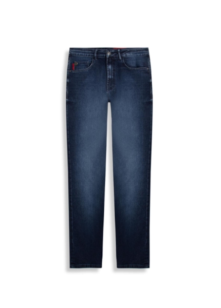 Calça Sprouting Slim Escuro C/ Grampos