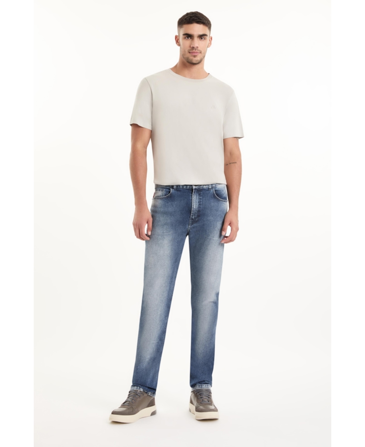 Calça Sprouting Slim Lav. Medio