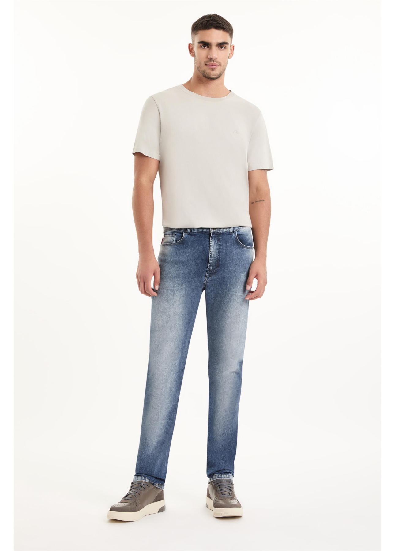 Calça Sprouting Slim Lav. Medio