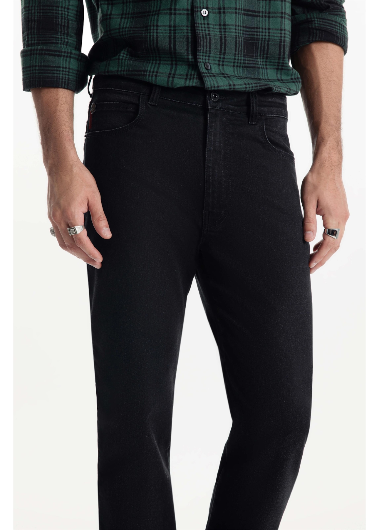 Calça Storm Elastic Straight 145 Lav. Escuro C/ Lixado