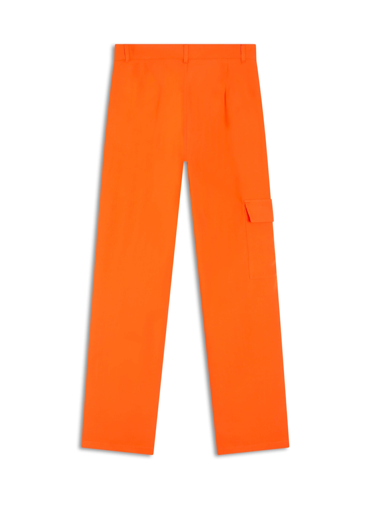 Calça Straight Cargo Laranja