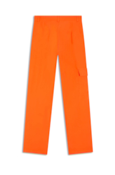 Calça Straight Cargo Laranja