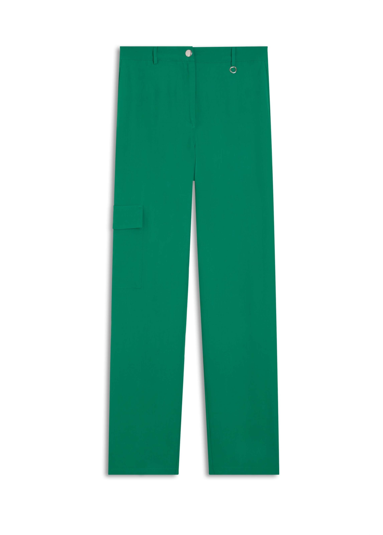 Calça Straight Cargo Verde Bandeira