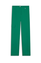 Calça Straight Cargo Verde Bandeira
