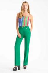 Calça Straight Cargo Verde Bandeira
