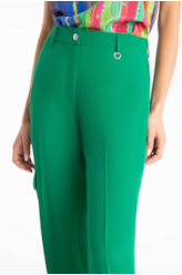 Calça Straight Cargo Verde Bandeira