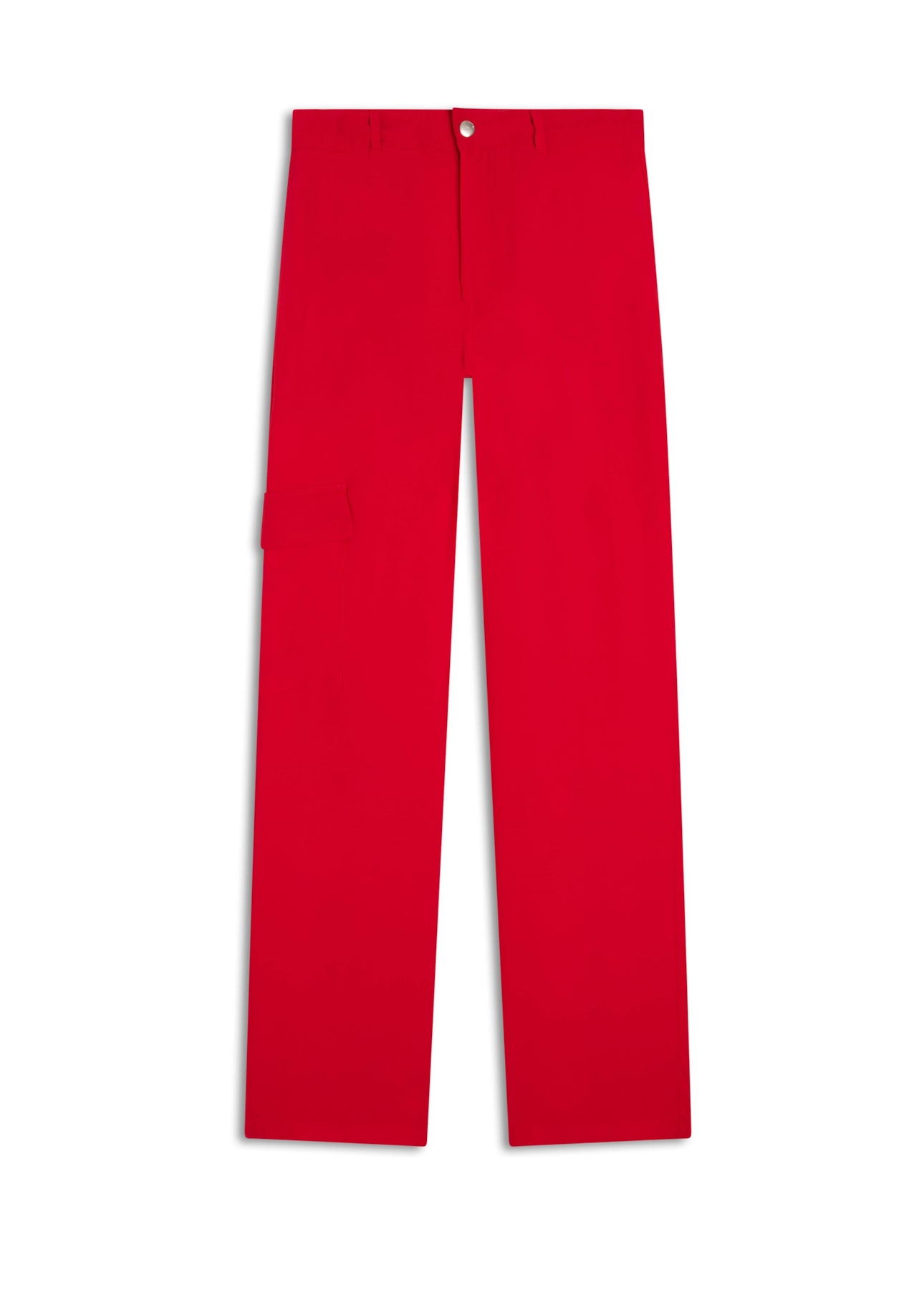 Calça Straight Cargo Vermelho