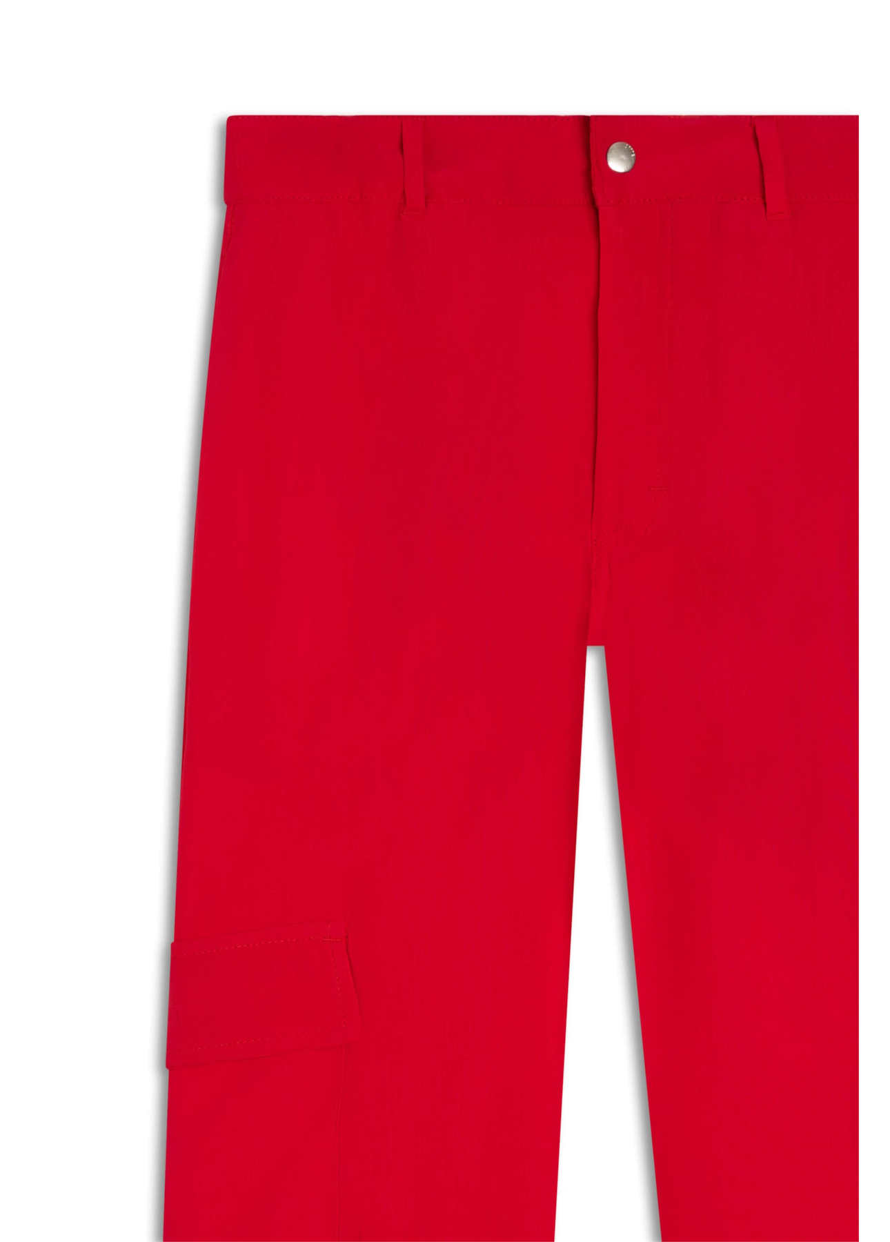 Calça Straight Cargo Vermelho