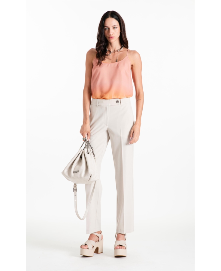 Calça Tailoring Slim b Faca Buttons Areia