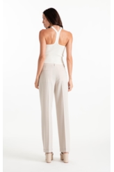 Calça Tailoring Straight Barra Italiana Areia