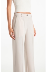 Calça Tailoring Straight Barra Italiana Areia