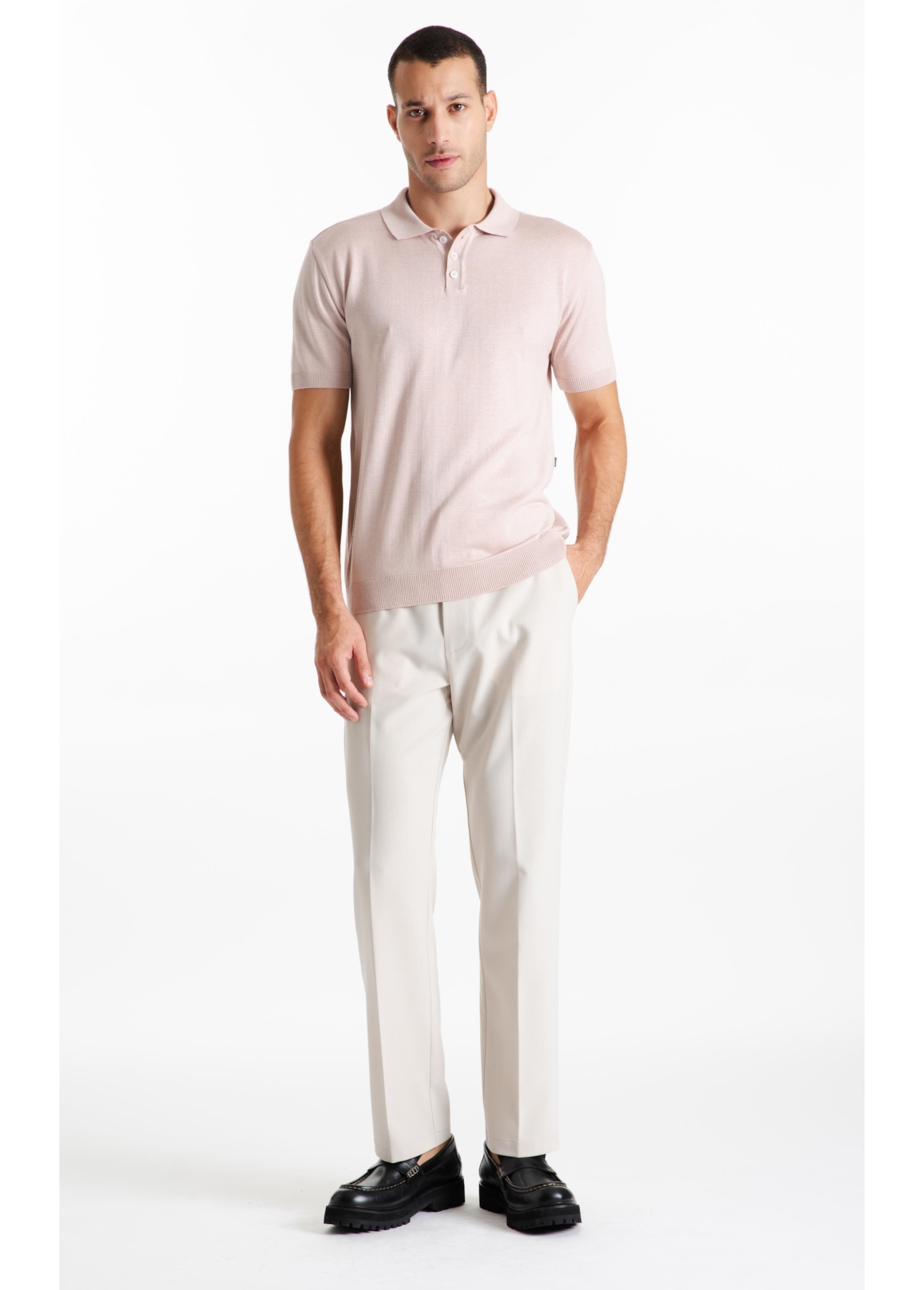 Calça Tailoring Trapezio b Faca Areia