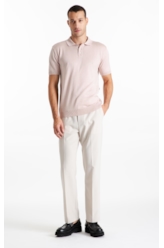 Calça Tailoring Trapezio b Faca Areia