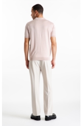 Calça Tailoring Trapezio b Faca Areia