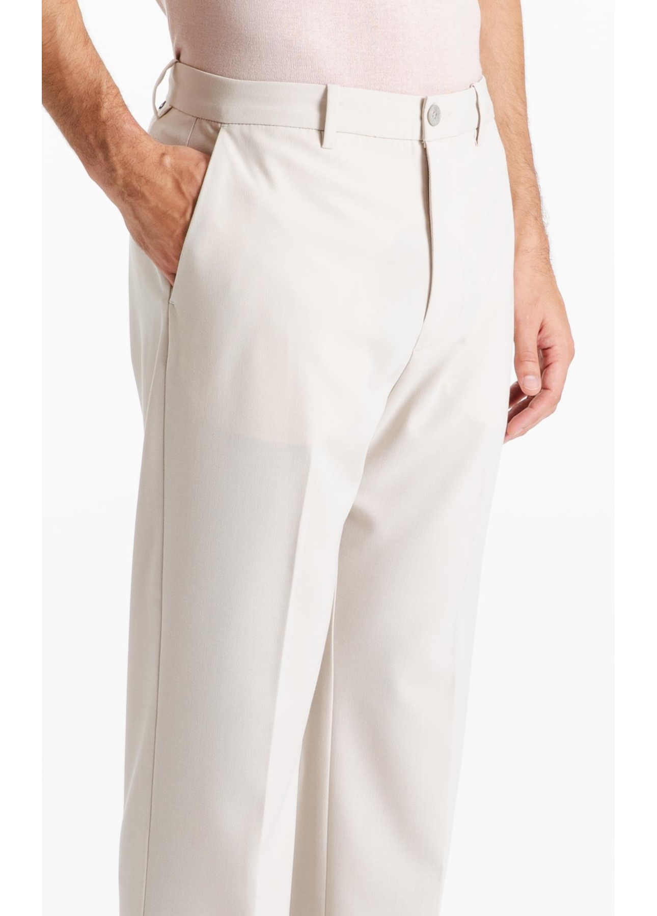 Calça Tailoring Trapezio b Faca Areia