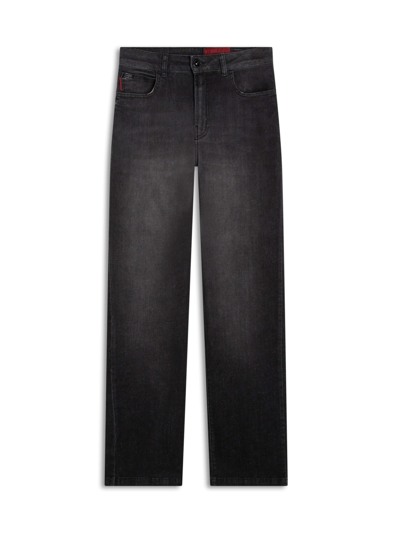 Calça Techno Black Reta Lav.Black C/ Grampos