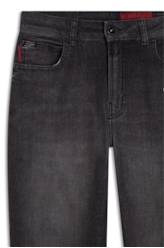 Calça Techno Black Reta Lav.Black C/ Grampos