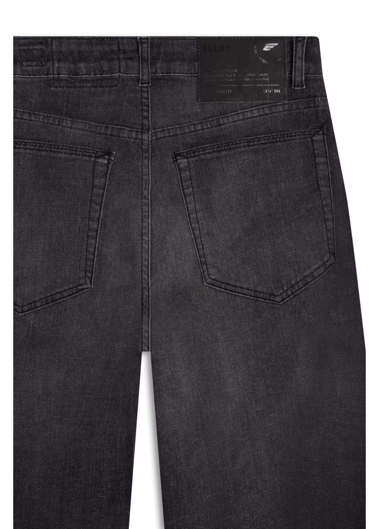 Calça Techno Black Reta Lav.Black C/ Grampos