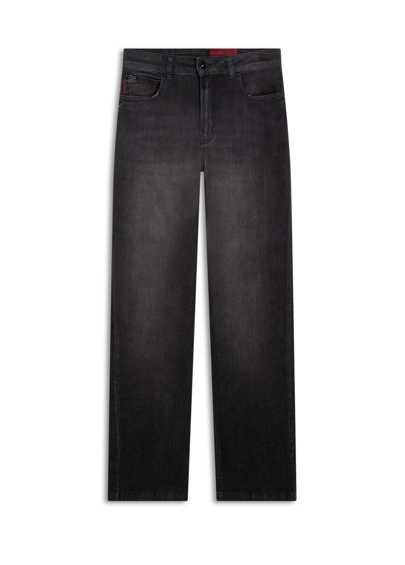 Calça Techno Black Reta Lav.Black C/ Grampos