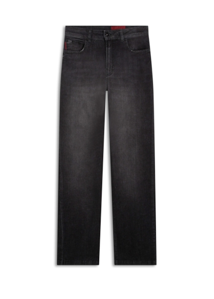 Calça Techno Black Reta Lav.Black C/ Grampos
