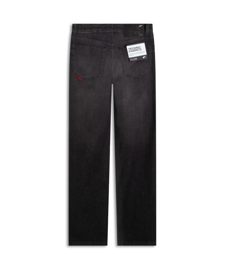Calça Techno Black Reta Lav.Black C/ Grampos
