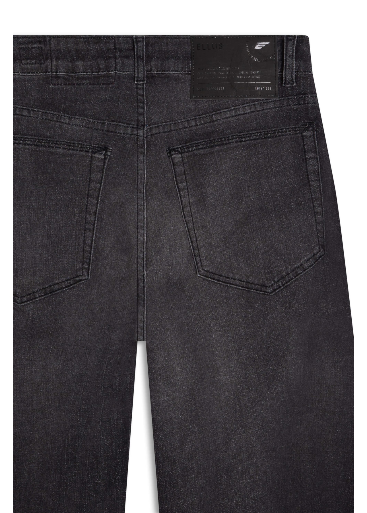 Calça Techno Black Reta Lav.Black C/ Grampos