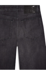 Calça Techno Black Reta Lav.Black C/ Grampos