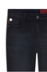 Calça Techno Fleece Dark Skinny Lav.Escuro C/ Jato