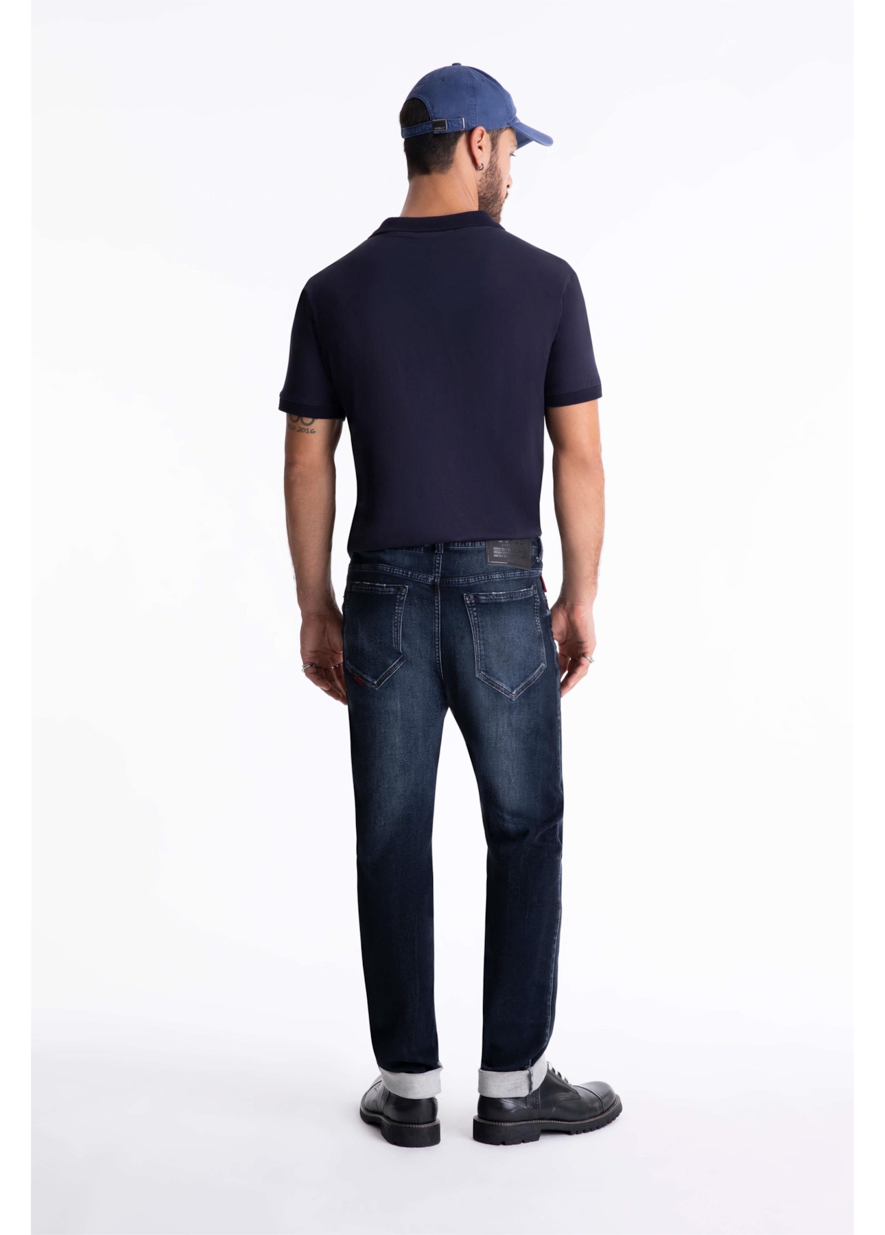 Calça Techno Joggin Indigo Slim 1852 Lav.Escuro c Tie Dye