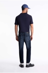 Calça Techno Joggin Indigo Slim 1852 Lav.Escuro c Tie Dye