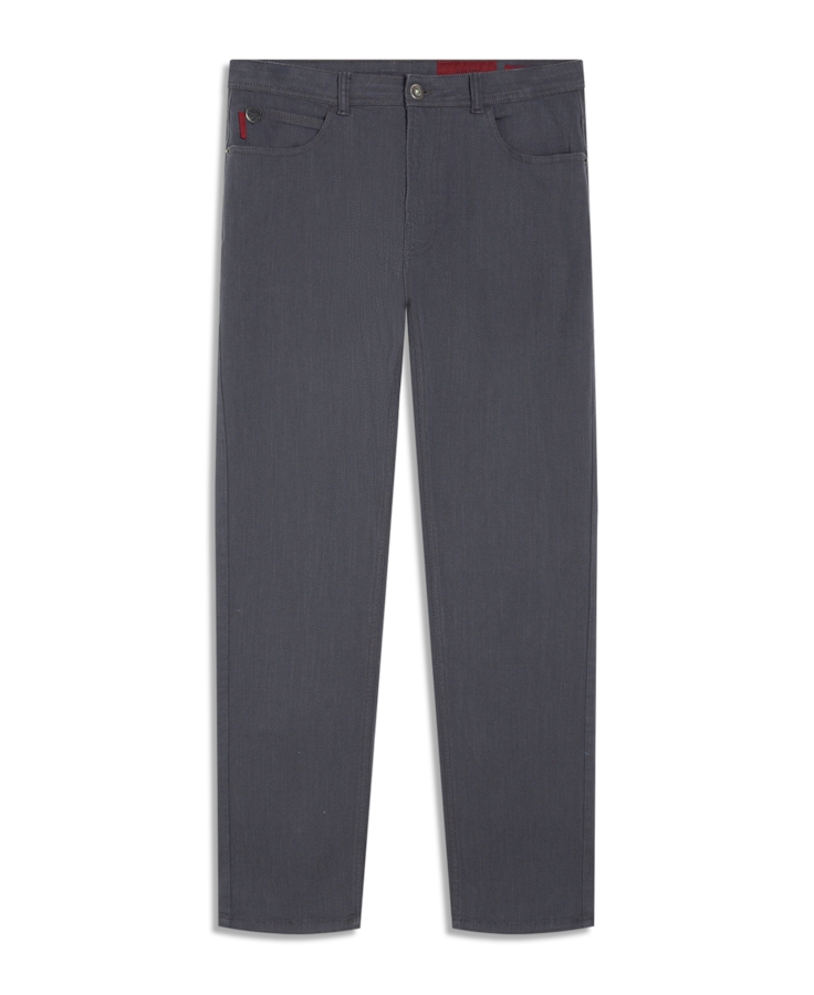 Calça Thunder Color Slim Cinza Medio