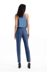 Calça Tolit Listrado Carrot Petroleo