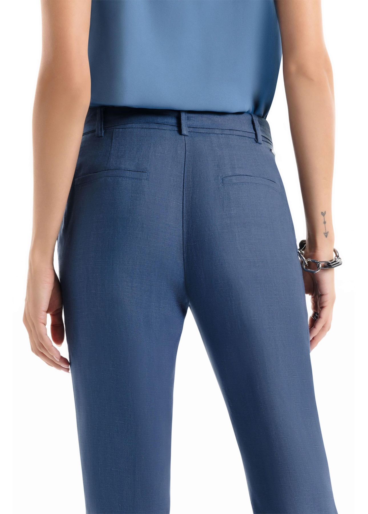 Calça Tolit Listrado Carrot Petroleo