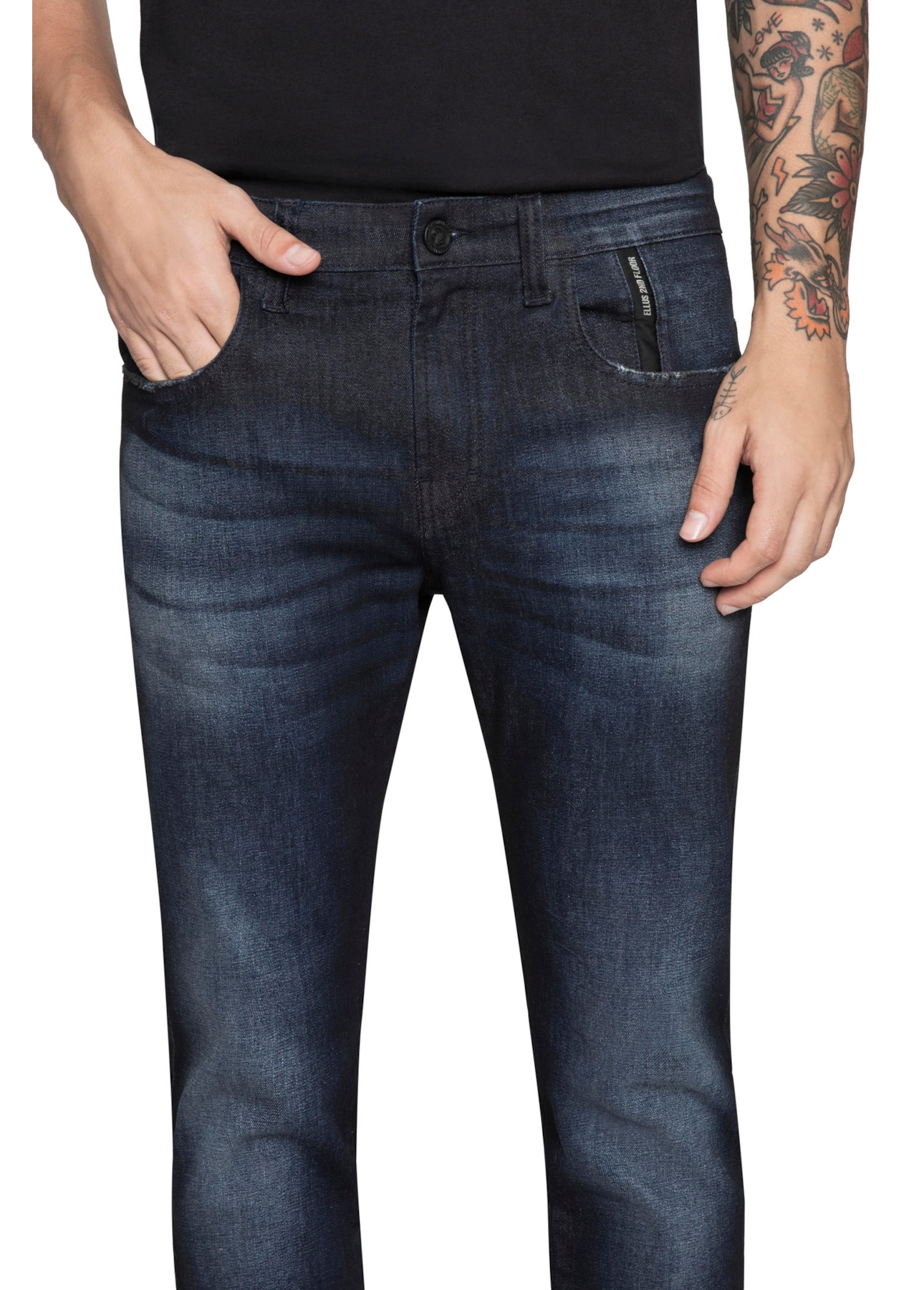 Calça Troy Super Slim Indigo 610 Lav.Escuro C/3d