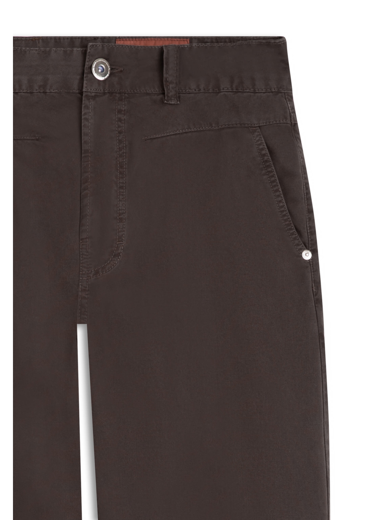 Calça Twill Baggy Marrom Escuro