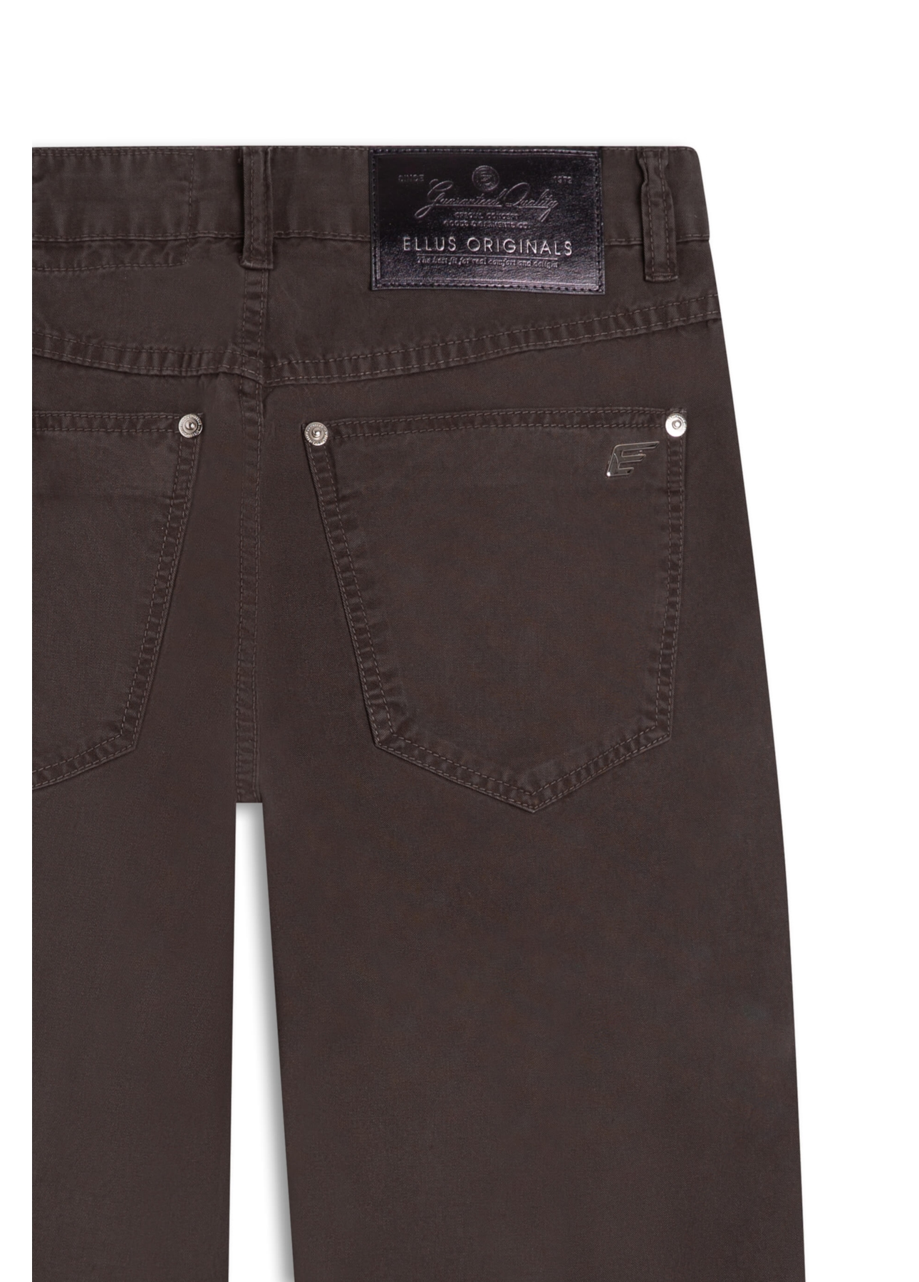 Calça Twill Baggy Marrom Escuro