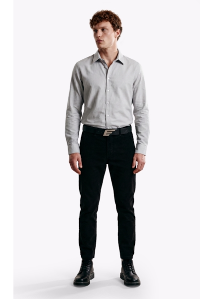 Calça Veludo Slim Preto