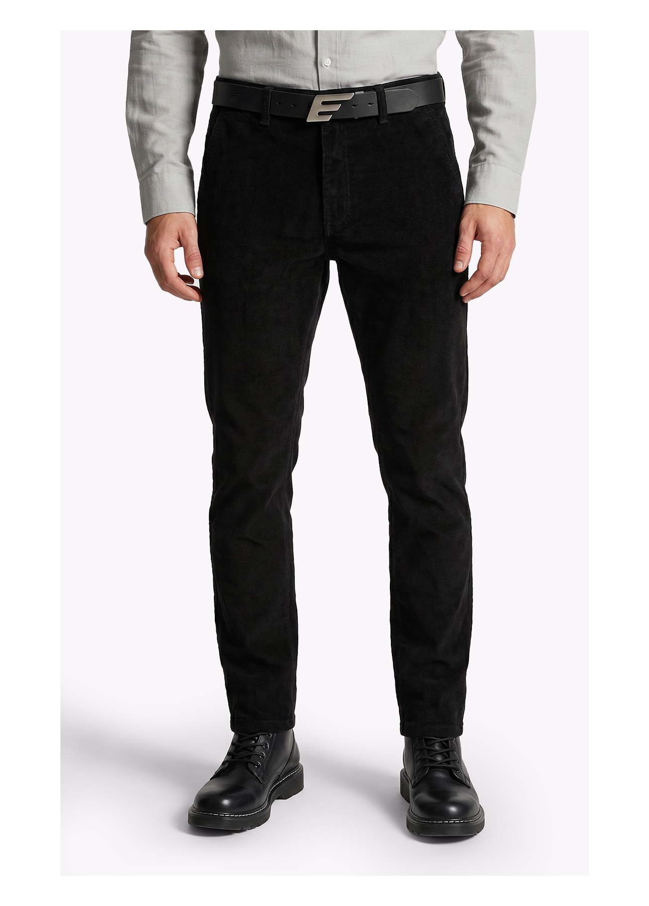 Calça Veludo Slim Preto