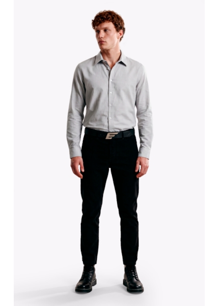 Calça Veludo Slim Preto