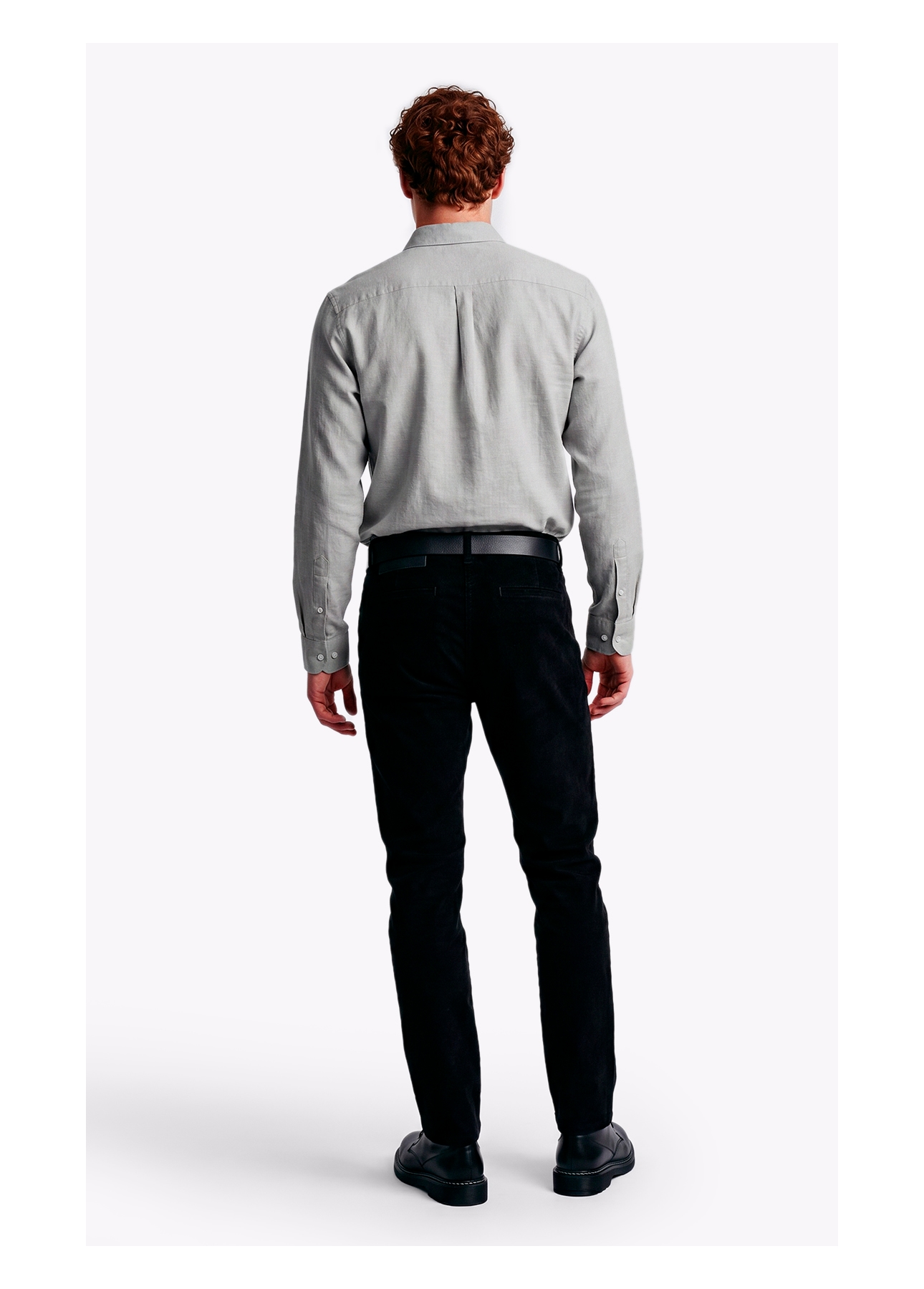 Calça Veludo Slim Preto