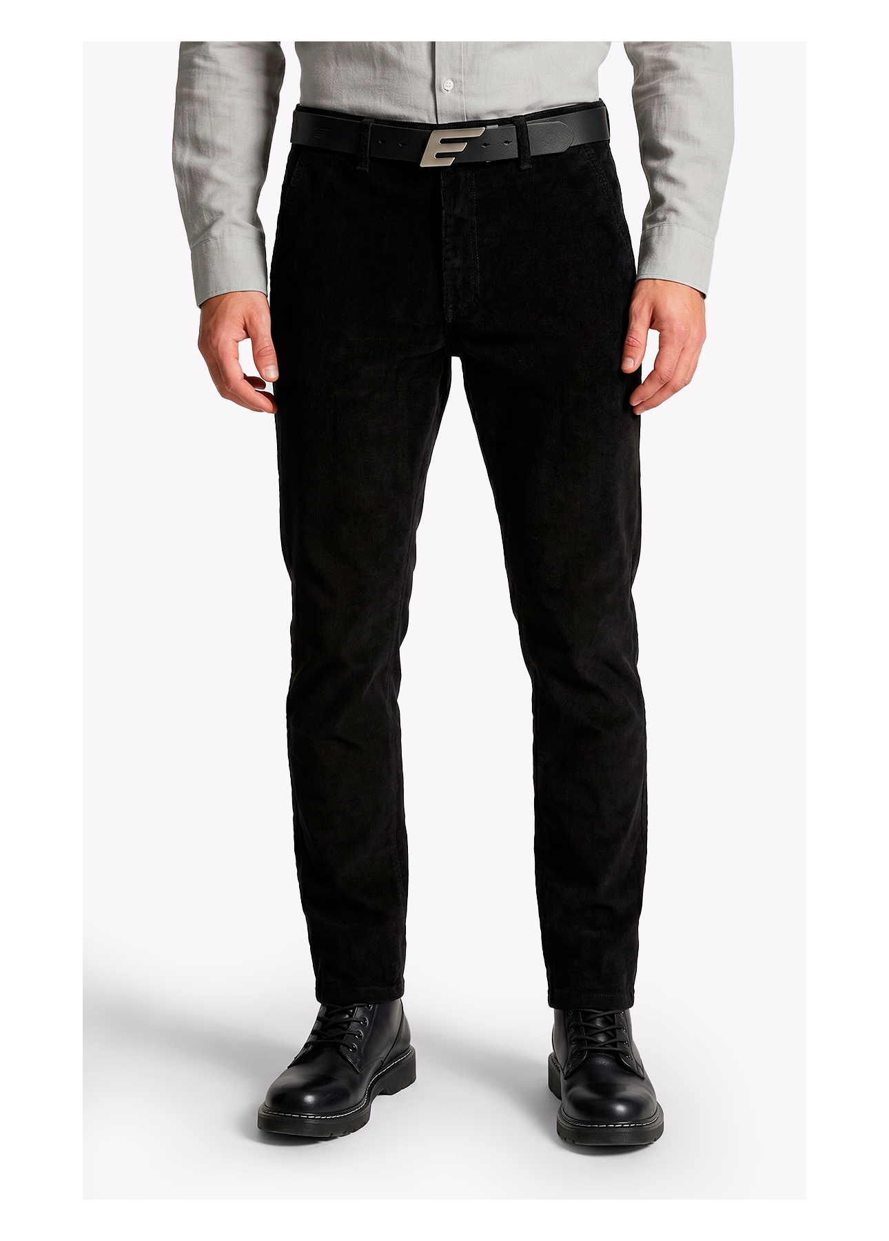 Calça Veludo Slim Preto