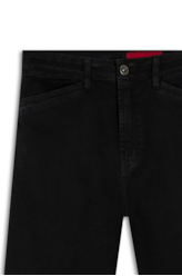 Calça Vintade Demim Color Wide Leg Cropped Preto