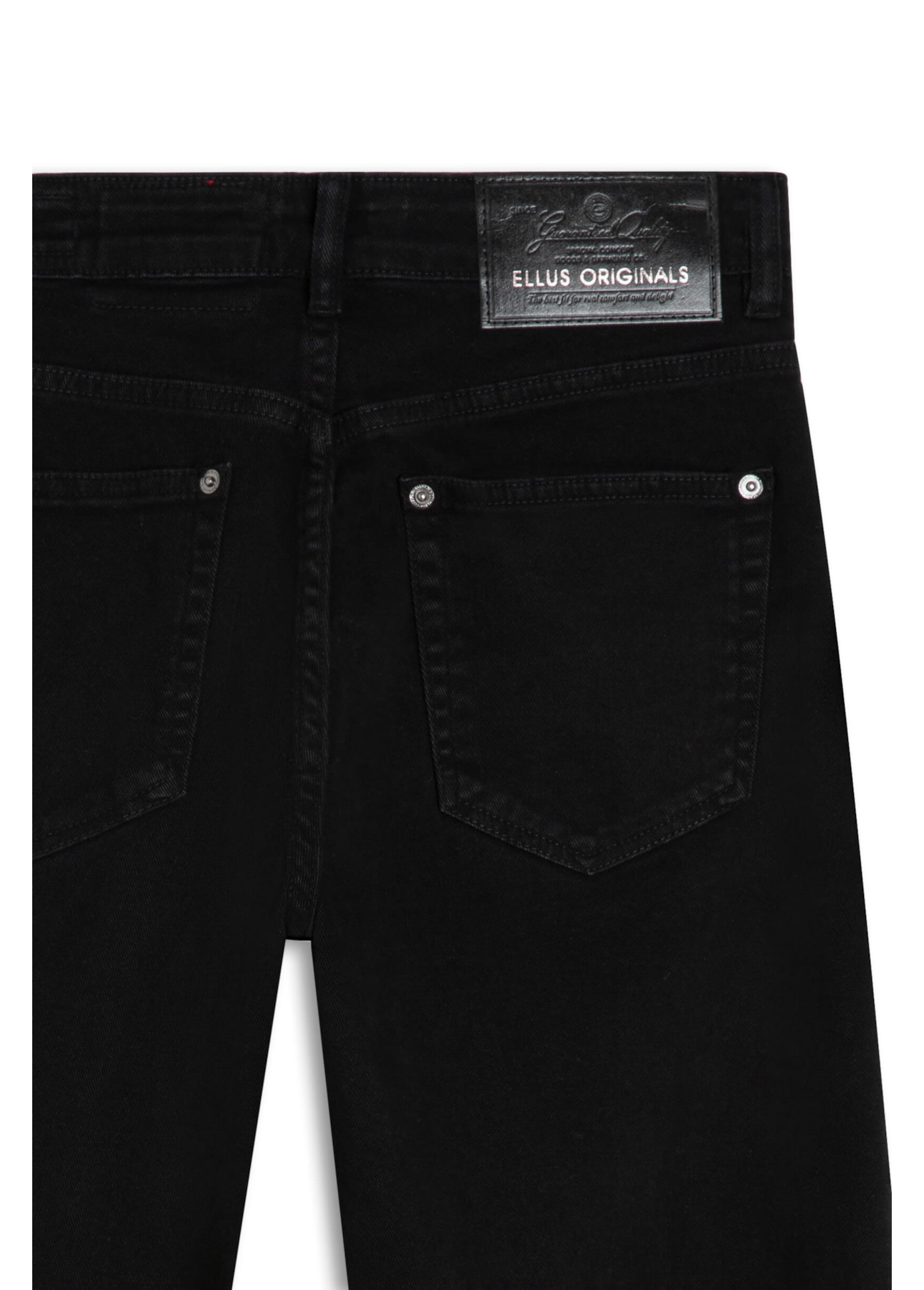 Calça Vintade Demim Color Wide Leg Cropped Preto