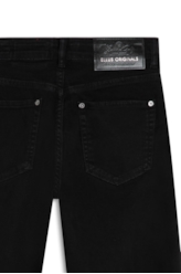 Calça Vintade Demim Color Wide Leg Cropped Preto