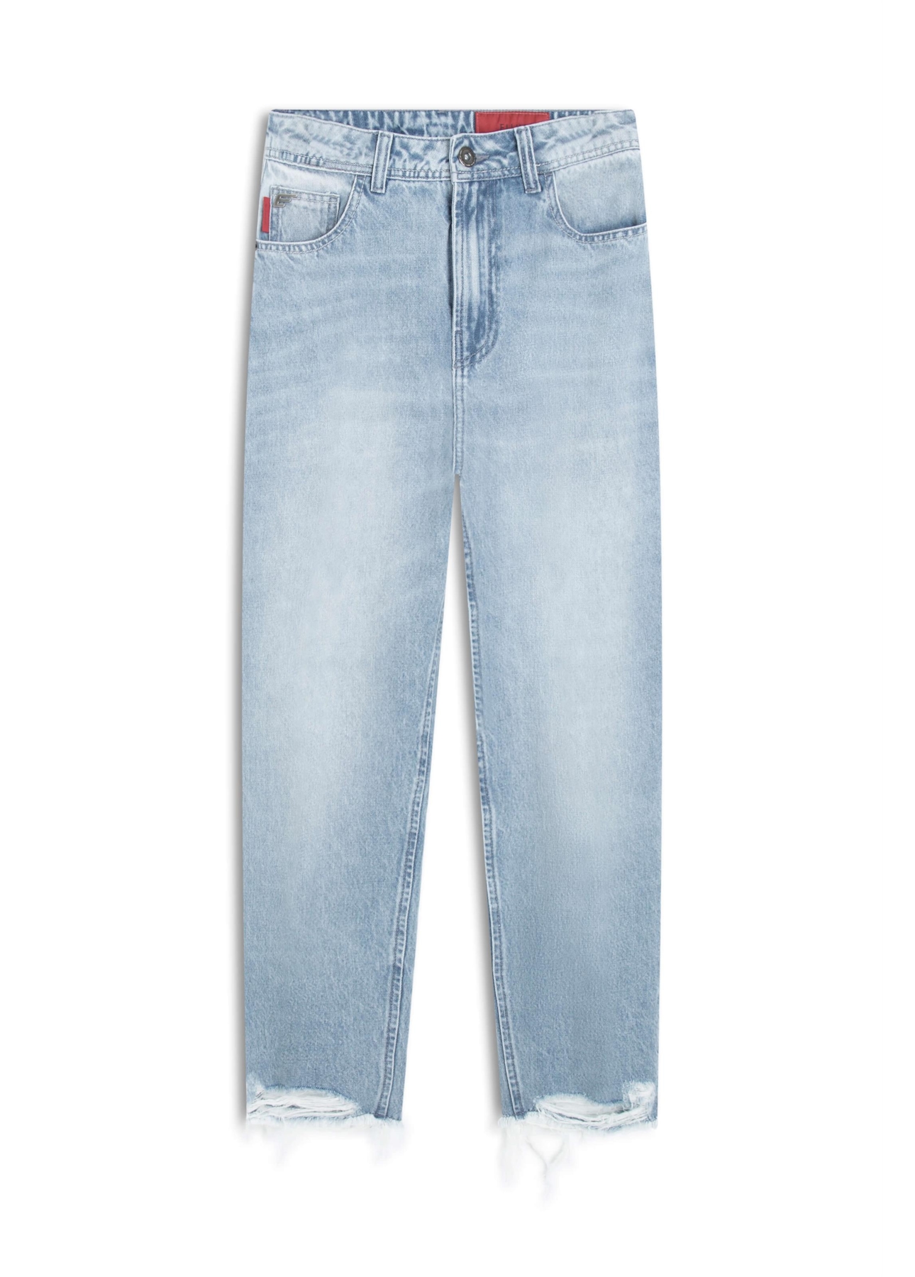 Calça Vintage Denim Baggy Destroyer 1805-Lav.Claro C/Vint.+pu