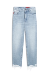 Calça Vintage Denim Baggy Destroyer 1805-Lav.Claro C/Vint.+pu