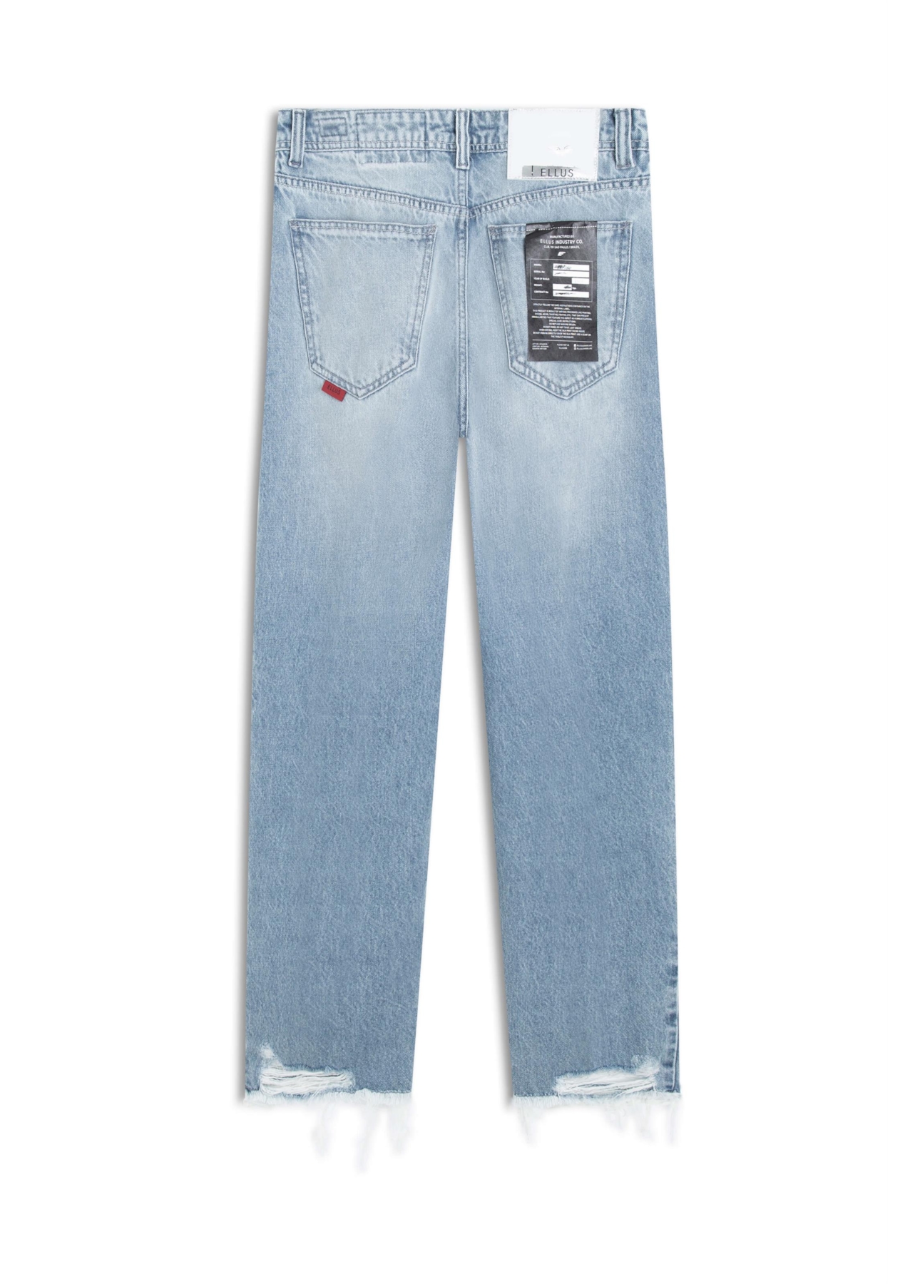 Calça Vintage Denim Baggy Destroyer 1805-Lav.Claro C/Vint.+pu